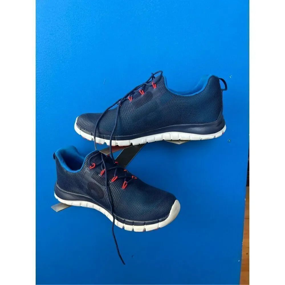 Reebok Z Pump Fusion Running Athletic Navy/Red detail Lace Up men size 9.5
